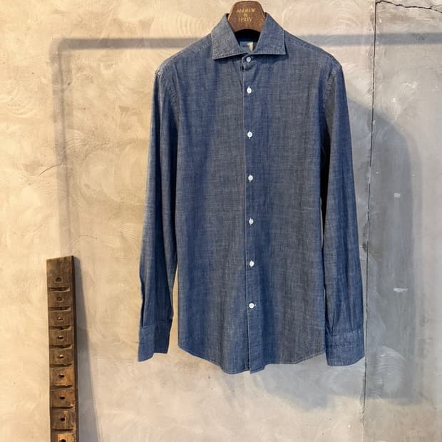 BOGGI 보기 샴브레이 셔츠 100