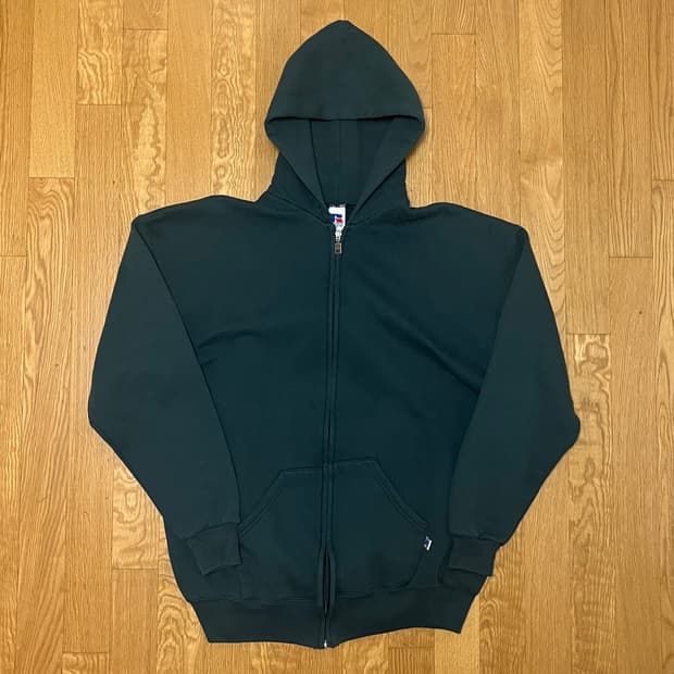 [XL] 90s 빈티지 러셀 후드집업 포레스트 그린