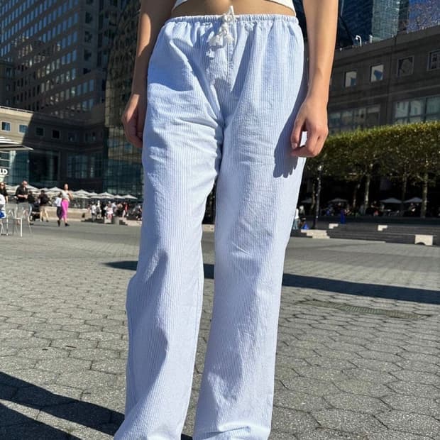 구해요 ) 브랜디멜빌 아나스타샤 코튼 스트라이프 팬츠