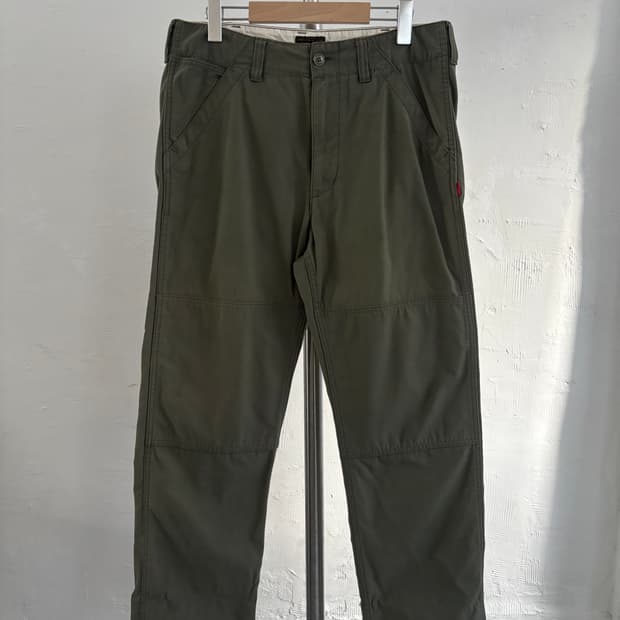 WTAPS 올리브 색상 퍼티그 팬츠 