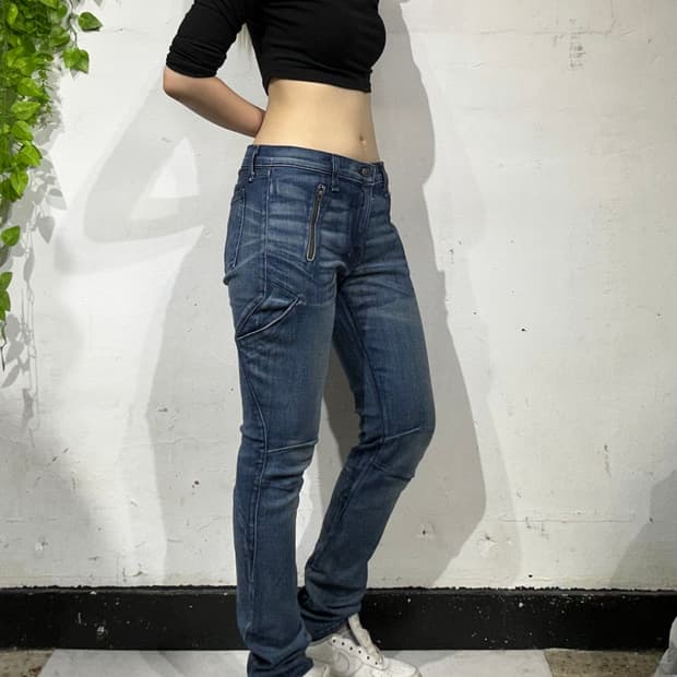 Rag & bone 중청 스키니 데님 바이커진 데님 팬츠 청바지 30