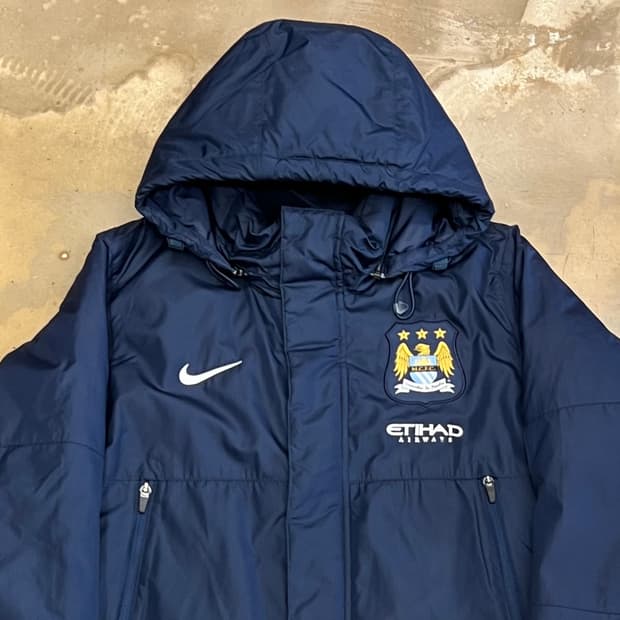 L 나이키 맨체스터시티 올드로고 패딩