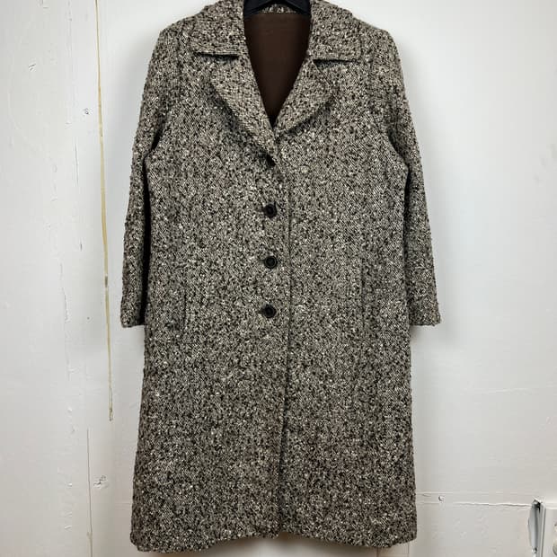 JPN 모리/러블리/펑크/Y2K 트위드 코트 OS