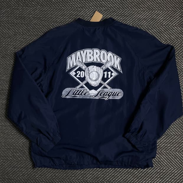 USA 빈티지 메이브룩 컬리지 우븐 웜업o 4900