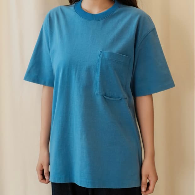 솔리드옴므 19FW 포켓 반팔 티셔츠