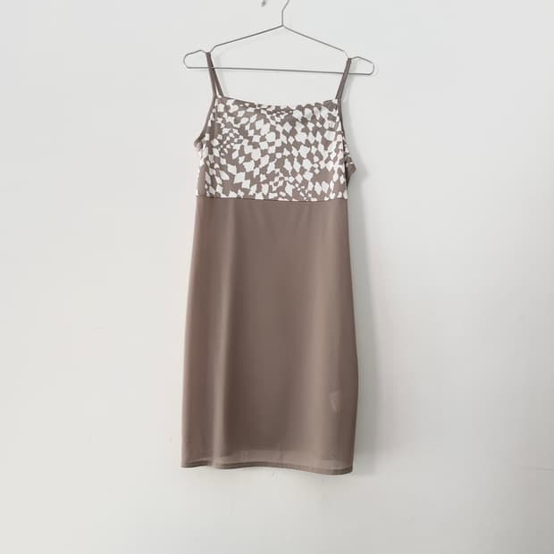 Pebble mix feminine sleeveless / beige