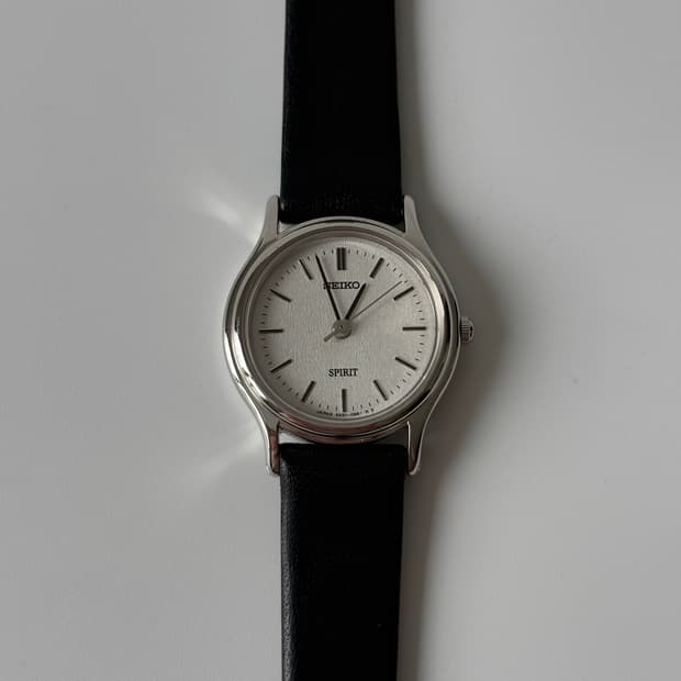 세이코 1990년대 Spirit 실버 쿼츠 여성