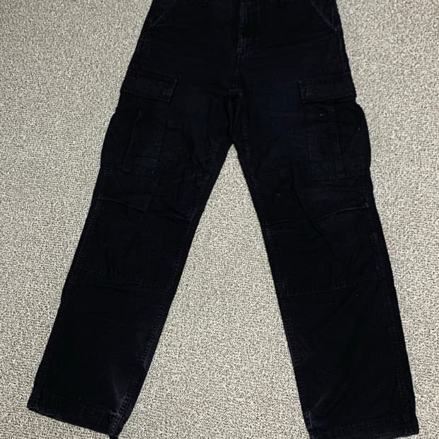 칼하트 레귤러 카고 팬츠 31x32 블랙