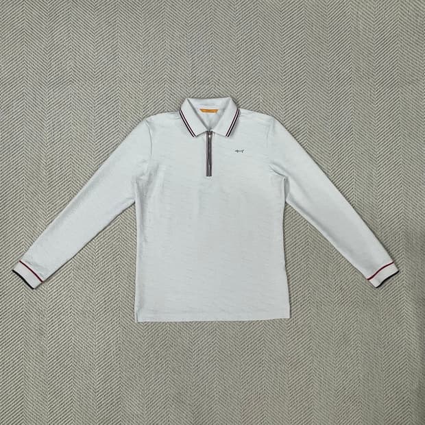 루이까스텔 화이트 집업 카라티 95