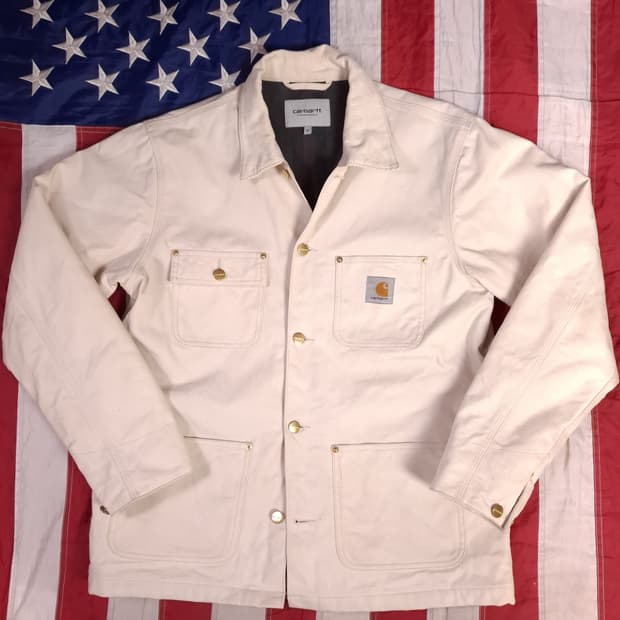 오리지날 칼하트 화이트 미시건 초어자켓