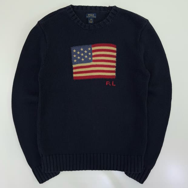 Polo  폴로 랄프로렌 코튼 성조기 스웨터