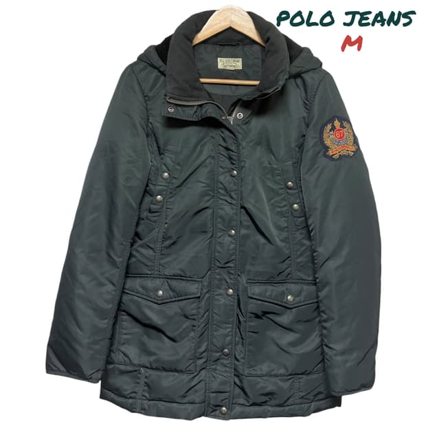 3705 폴로 진스 거위털 후드 덕다운 패딩