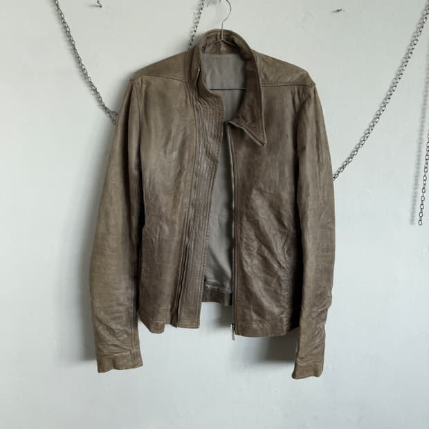 릭오웬스 10FW 몰리노 레더자켓