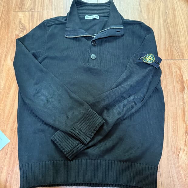 [XL] 90s 스톤아일랜드 아카이브 니트 반집업