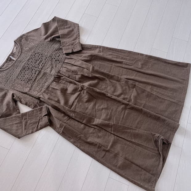 Samansamos2브라운 기모원피스