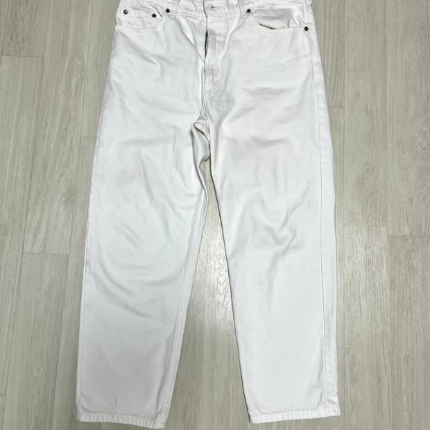 리바이스 화이트 데님팬츠 34