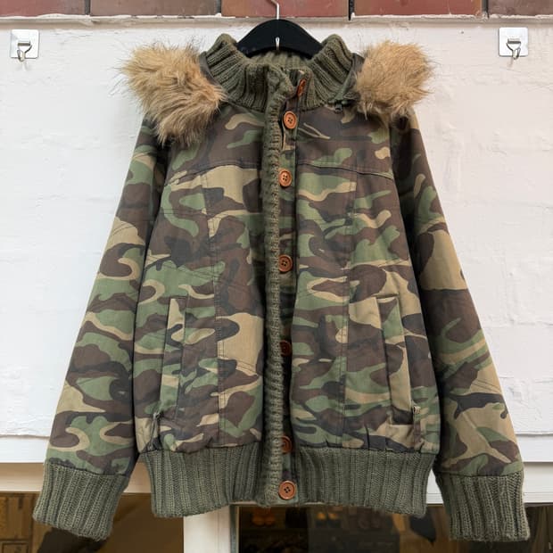 LindSTORM 카키 카모플라쥬 우드랜드 후디자켓 3L