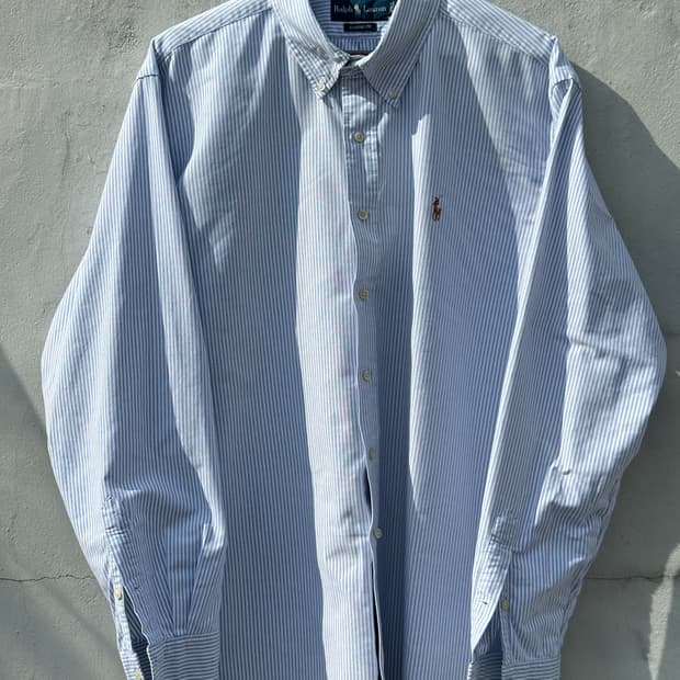 [4XL] 폴로 랄프로렌 캔디 스트라이프 옥스포드 셔츠