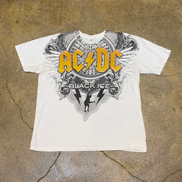미국 빈티지 ACDC 정식굿즈 반팔티 락티셔츠