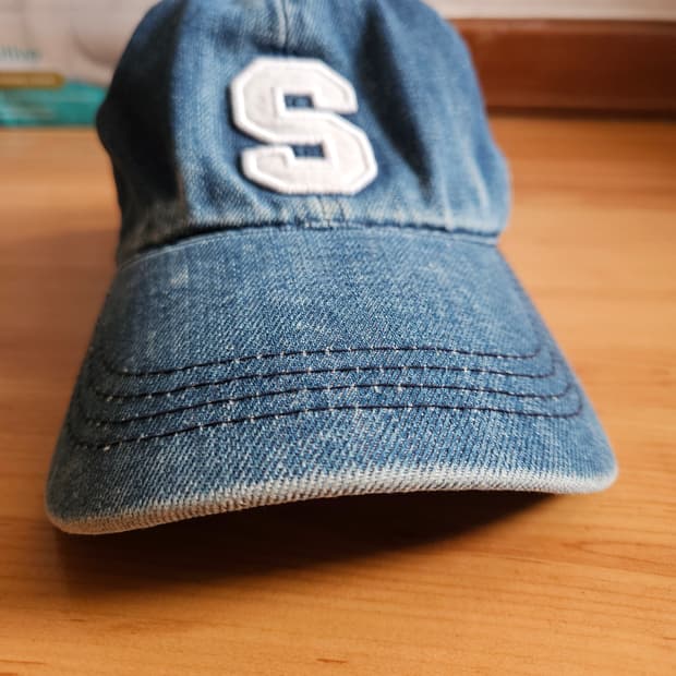 미착용)slazenger 슬래진저 데님 볼캡 청모자