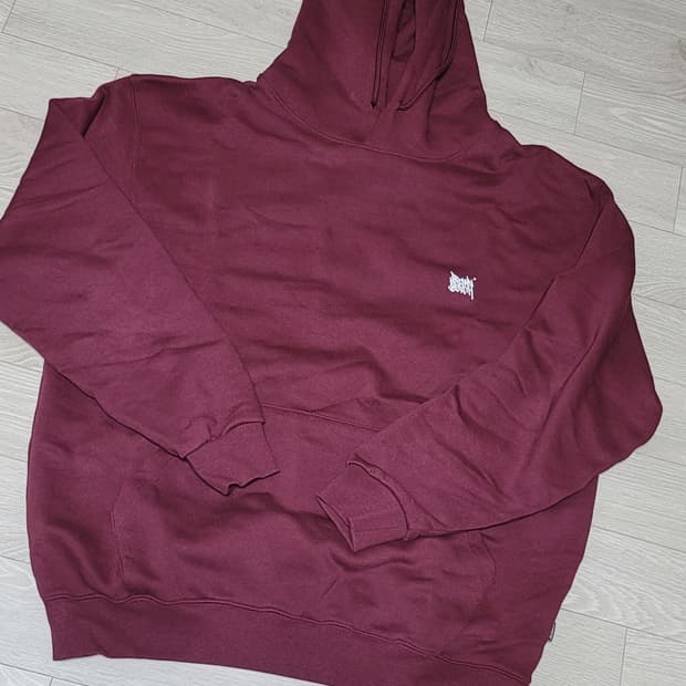 Brown breath 브라운브레스 버건디 후드티