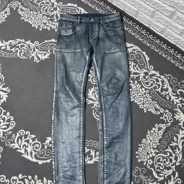 00‘s Jpn Metallic Coated Denim Pants