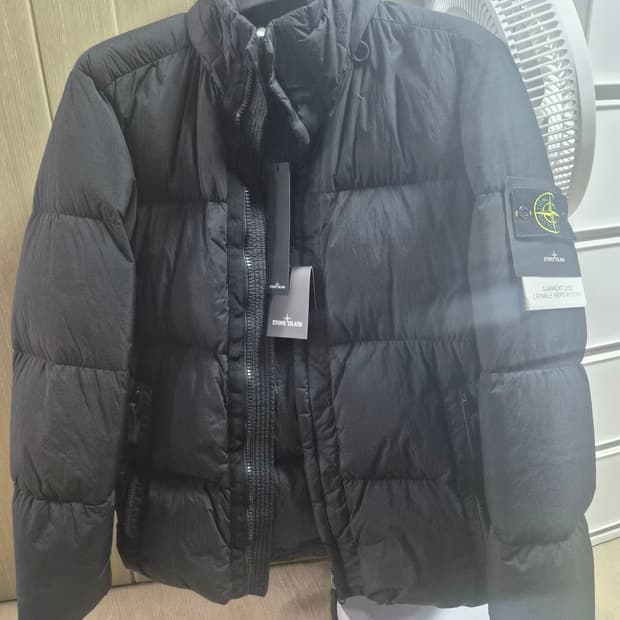 17FW 스톤아일랜드 크링클랩스 논후드 다크네이비  L