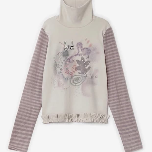 허그 유어 스킨 드로잉 프릴 폴라탑