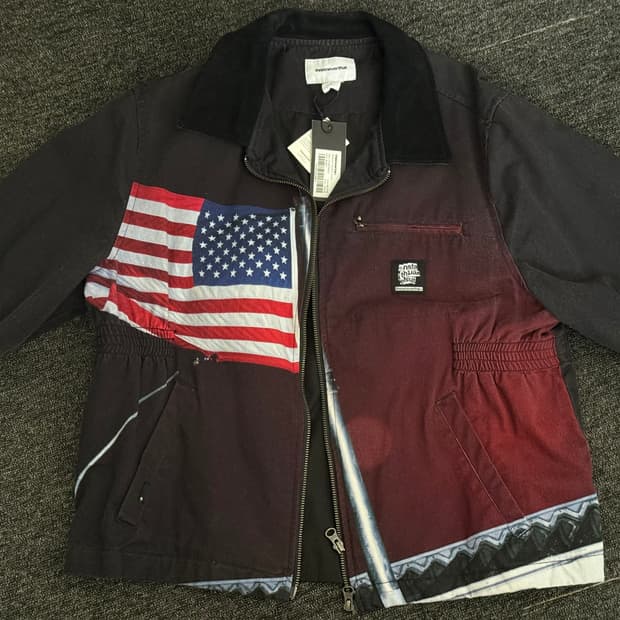 [M] 디스이즈네버댓 성조기 워크 자켓