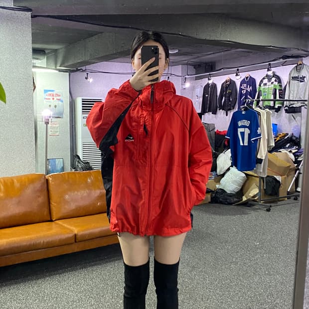 나이키 acg 00s 레드 바람막이 B2951