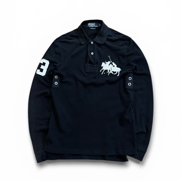 폴로 랄프로렌 추격자 더블포니 롱슬리브 폴로셔츠