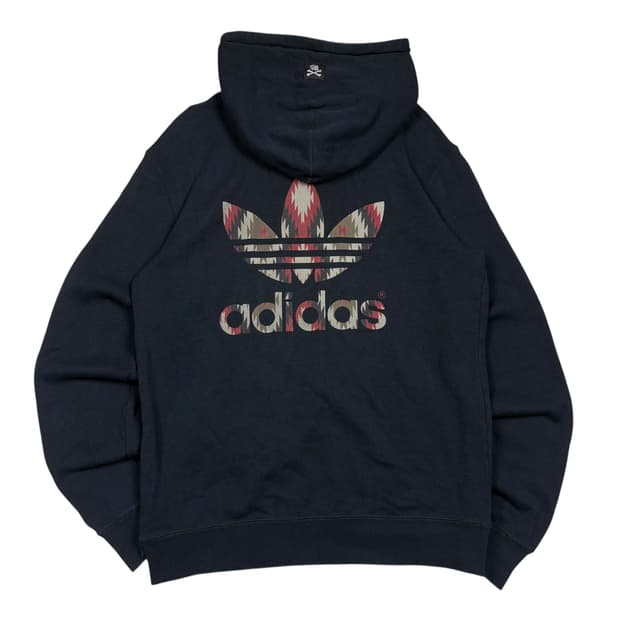 아디다스x네이버후드 블랙컬러 후드티