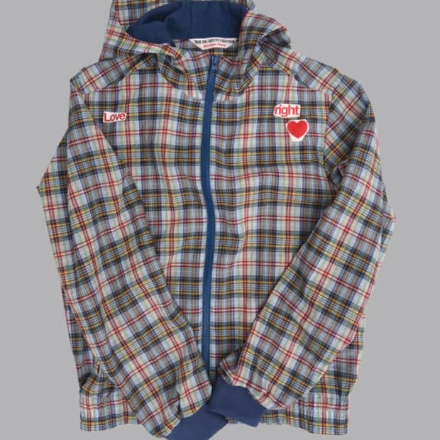 더뮤지엄비지터 체크자켓 S size