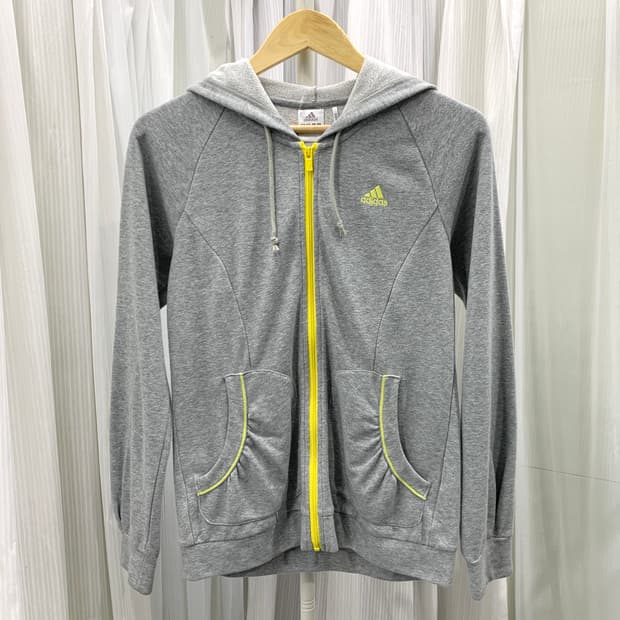 아디다스 ADIDAS 실버 펄 후드집업 1595
