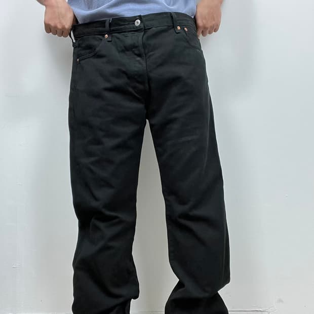 Levis 리바이스 501 빅E 블랙 데님 팬츠