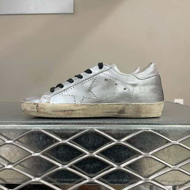 골든구스 슈퍼스타 올실버 로우 35