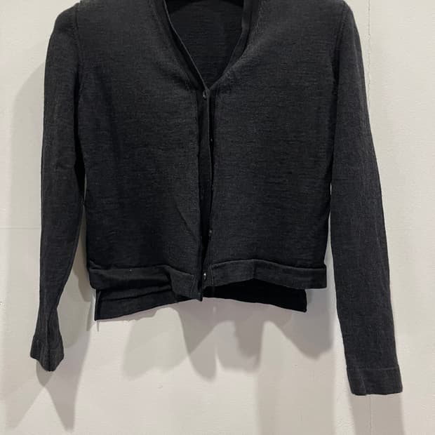 미우미우 울 실크 혼방 가디건 40 정품