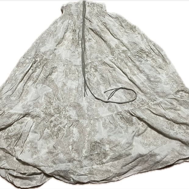 빈티지 모리걸 오리엔탈풍 여름 롱스커트 카메빈티지 카모메산장