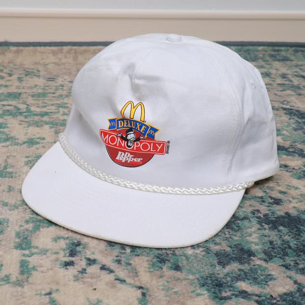 VTG 90s 빈티지 모자 맥도날드 모노폴리 프로모션 캡