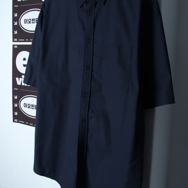 (L-XL) 무신사 스탠다드 반팔 카라 티셔츠 셔츠 남방-H35607