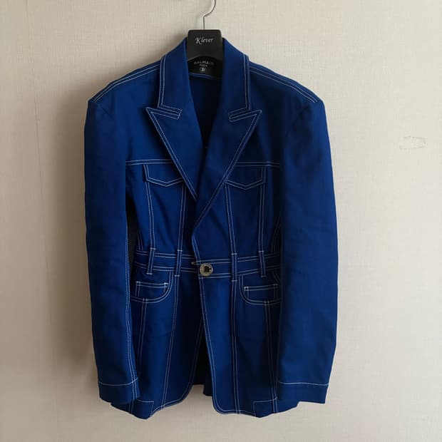 발망 데님 자켓