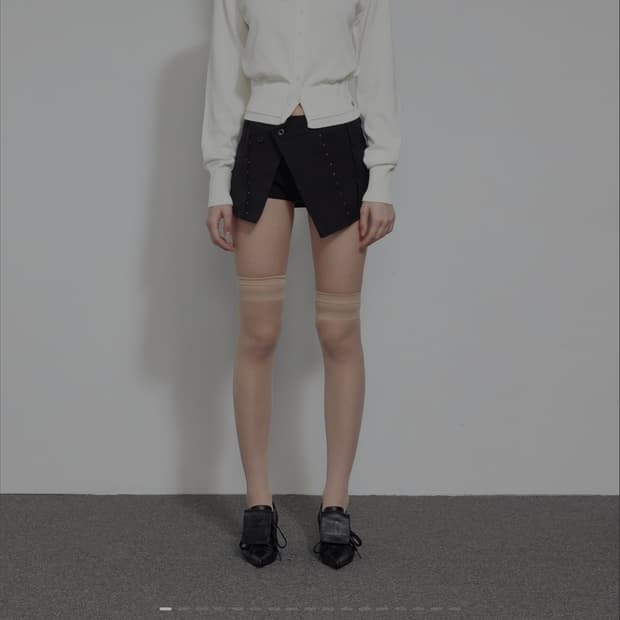 보헤미안서울 레이어드 니트 가디건 아이보리