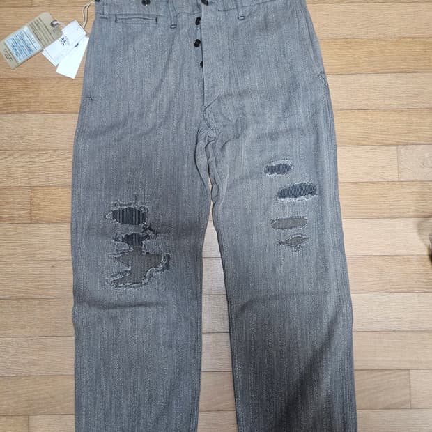 rrl 디스트레스트 헤링본 트윌 필드 팬츠 32/30