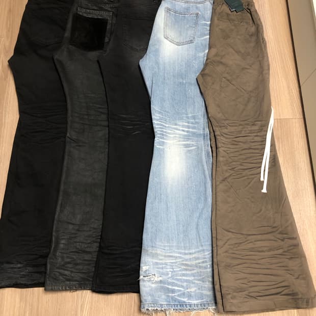 언더마이카 탄 카키 플레어 팬츠 2size 새상품