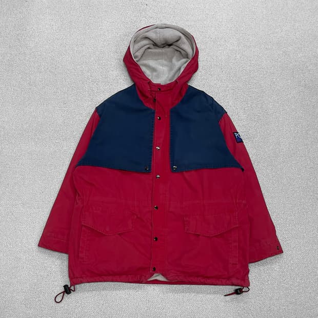 폴로 랄프로렌 90s 하이테크 후드 점퍼 자켓 레드