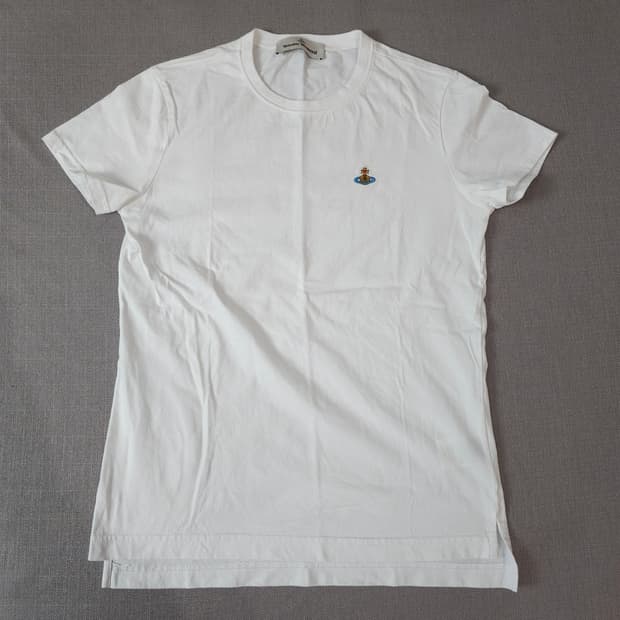 비비안웨스트우드 스몰로고 흰 반팔티