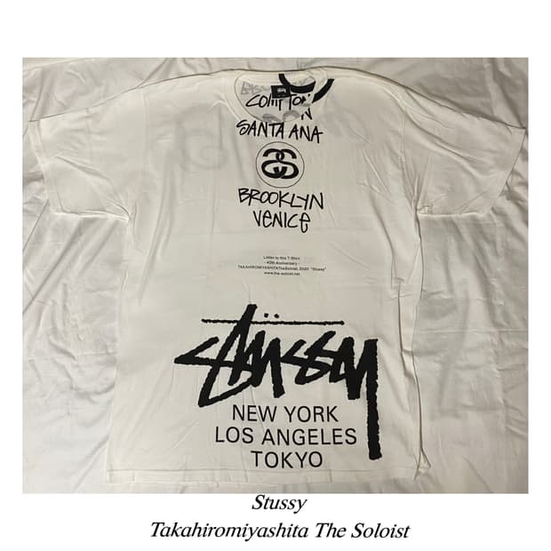 스투시 솔로이스트 40주년 컬랙션 월드투어 아카이브 반팔 티셔츠
