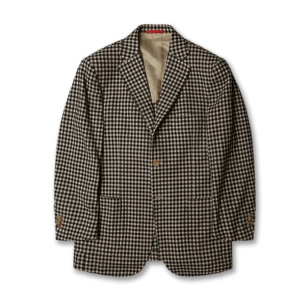 이자이아 [Isaia] New Galles 깅엄체크 나폴리 클래식 자켓