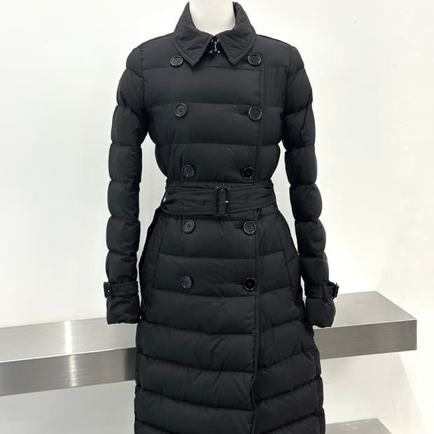 버버리 아니스톤 벨티드 롱 패딩 