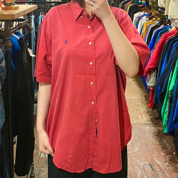 [HI] 폴로 반팔 셔츠 레드